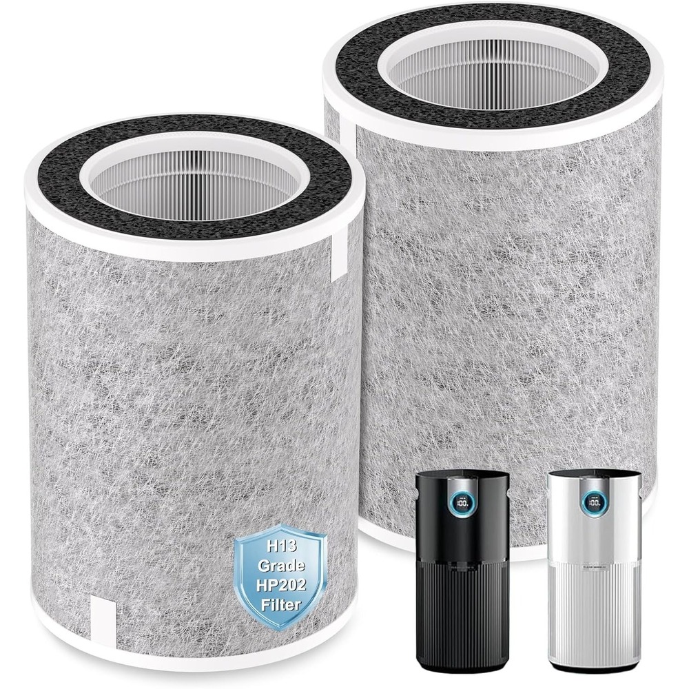 2 Pack‎ HP201 HEPA Filter Compatible with Shark HP232 HP301 HC502 Air Purifier